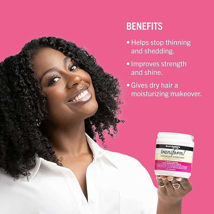Aunt Jackie's Curls and Coils Transform Hydrating Leave-In Creme Conditioner for All Hair Types and Textures, 15 oz - Image 3
