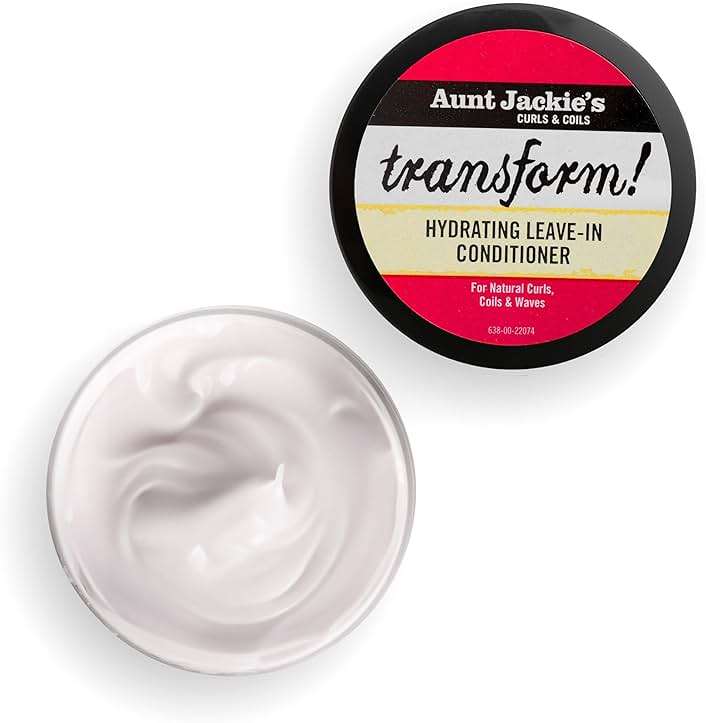 Aunt Jackie's Curls and Coils Transform Hydrating Leave-In Creme Conditioner for All Hair Types and Textures, 15 oz - Image 4