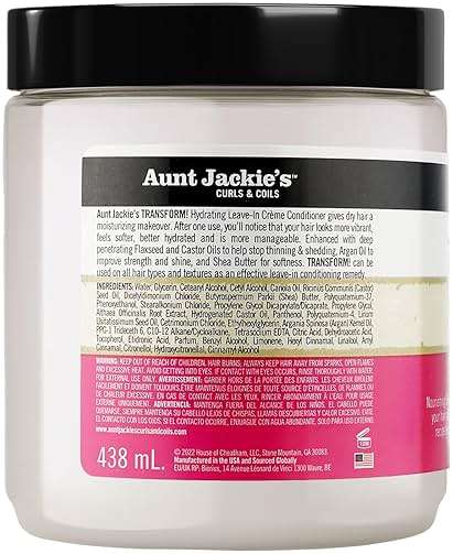 Aunt Jackie's Curls and Coils Transform Hydrating Leave-In Creme Conditioner for All Hair Types and Textures, 15 oz - Image 9
