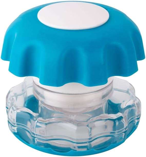 EZY DOSE Crush Pill, Vitamins, Tablets, Crusher and Grinder with Storage Compartment, Kids, Pets, Elderly, Effortlessly Crushes Medications into Fine Powder, Easy-to-Use Design, Blue, BPA Free - Image 1