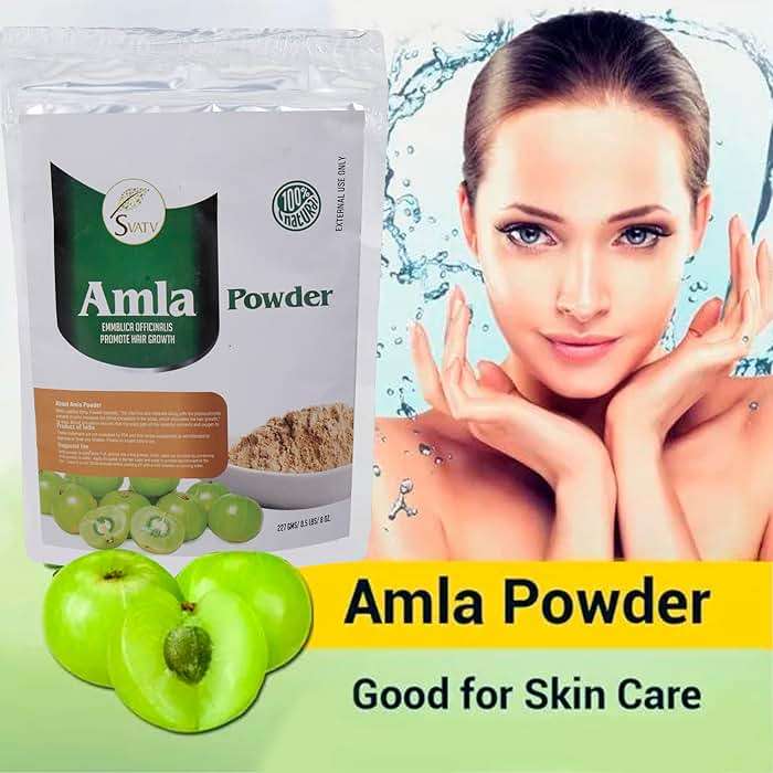 SVATV Amla Powder, Emblica Officinalis, Amalaki, Indian Gooseberry, 227g, 8 Ounce - Promotes Hair Growth, Strong & Long Hairs - Image 3