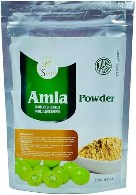 SVATV Amla Powder, Emblica Officinalis, Amalaki, Indian Gooseberry, 227g, 8 Ounce - Promotes Hair Growth, Strong & Long Hairs - Image 7