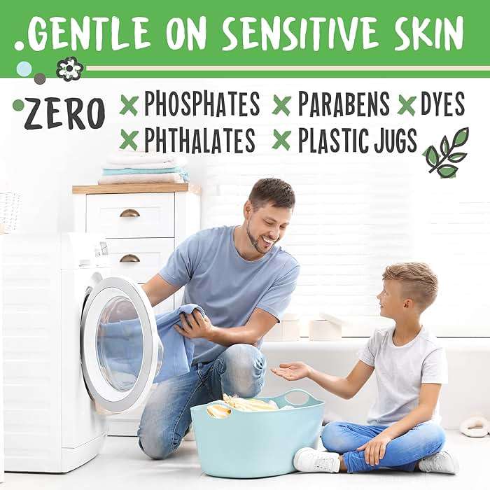 Eco Laundry Detergent Sheets - 80 Loads Laundry Sheets Detergent - 40 No Plastic Jug Washer Soap Sheet - No Mess & Space-Saving Travel Friendly Laundry Detergent - Image 4