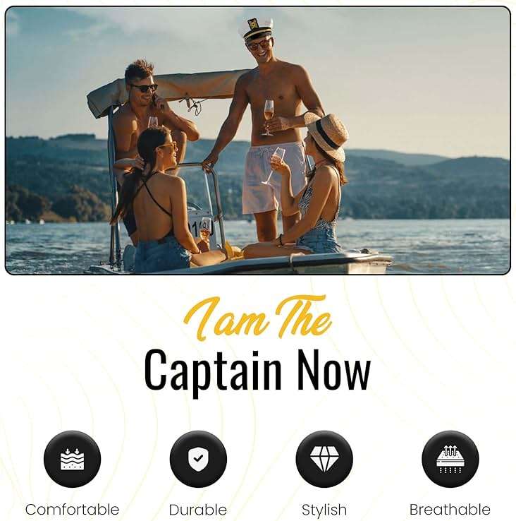 Brosash Bachelor Party Captain's Hat - Groom to Be Nautical Bachelor Hat | Funny Accessory Boats n' Hoes Bridal Shower - Image 2