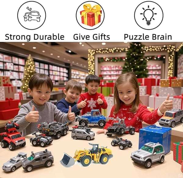 DDLONGDD Bulldozer Toys for Boys Heavy-Duty Metal Loader Vehicle Sand/Beach Toy with Functional Arm and Bucket,Realistic Perfect for Sandbox Indoor/Outdoor Play Die Cast Construction Model - Image 7