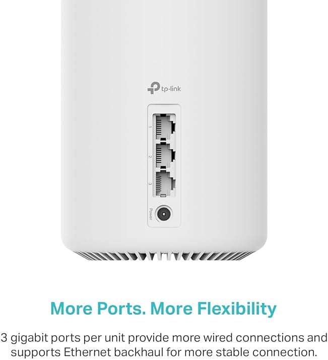 TP-Link Deco XE75 AXE5400 Tri-Band WiFi 6E System - Wi-Fi up to 7200 Sq.Ft, Engadget Rated Best for Most People, Replaces WiFi Router and Extender, AI-Driven New 6GHz Band, 3-Pack - Image 6