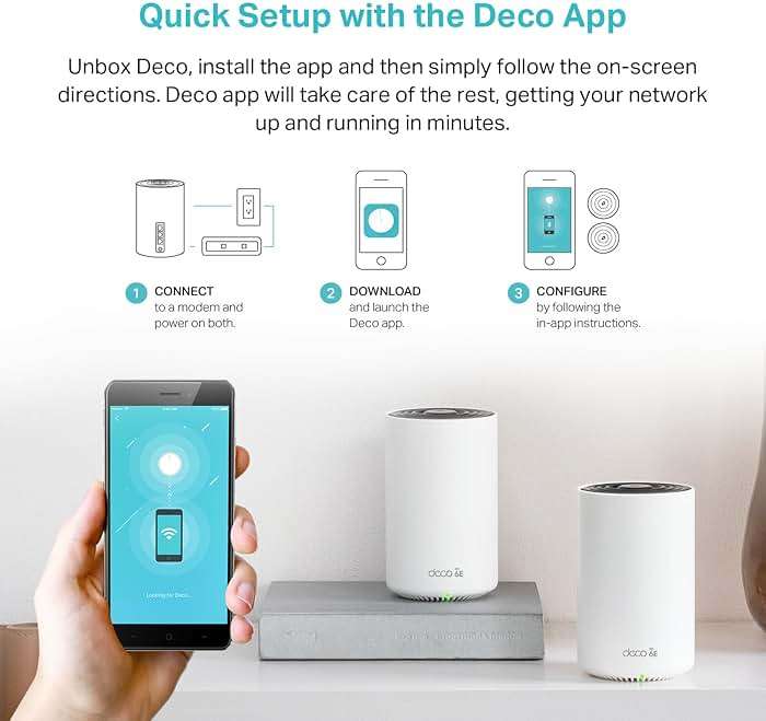 TP-Link Deco XE75 AXE5400 Tri-Band WiFi 6E System - Wi-Fi up to 7200 Sq.Ft, Engadget Rated Best for Most People, Replaces WiFi Router and Extender, AI-Driven New 6GHz Band, 3-Pack - Image 7