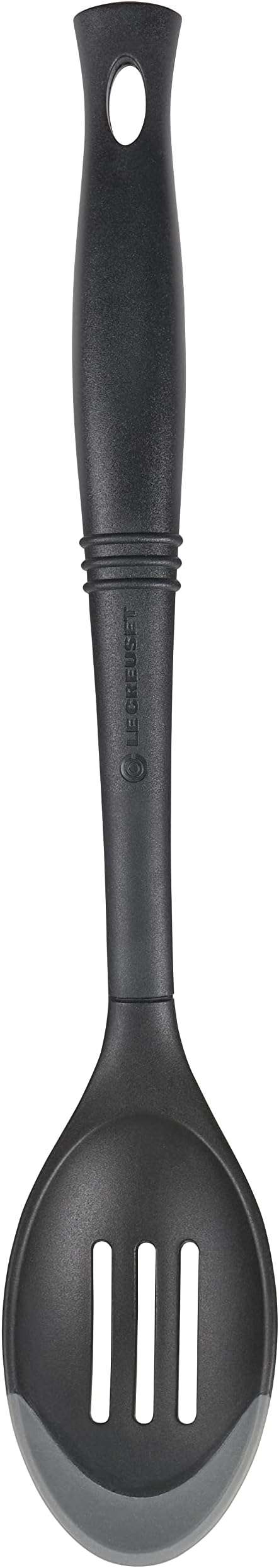 Le Creuset Revolution Bi-Material Slotted Spoon, 13.5" x 2.5", Oyster - Image 1
