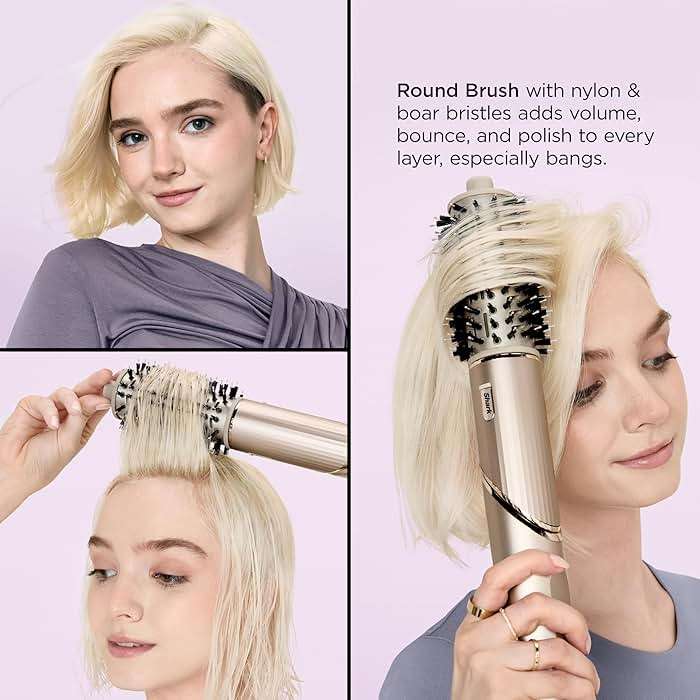 Shark FlexStyle | Air Multi-Styler & Drying System | Hair Dryer Brush for Blowouts with Coanda Auto- Wrap Curlers, Oval & Paddle Brush & Concentrator Attachment | Stone | HD430 - Image 13