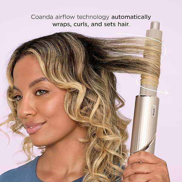 Shark FlexStyle | Air Multi-Styler & Drying System | Hair Dryer Brush for Blowouts with Coanda Auto- Wrap Curlers, Oval & Paddle Brush & Concentrator Attachment | Stone | HD430 - Image 6