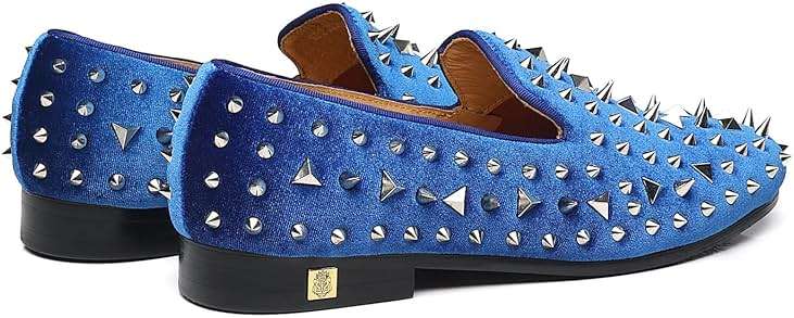 Erphpre Paul Men's Studded Loafers Spikes Rivets Luxury Dress Wedding Party Prom Shoes - Image 5