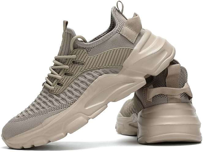 Srenket Men's Running Shoes, Non Slip, Breathable, Lightweight Fashion Sneakers, Slip Resistant Athletic Sports Walking Gym Work Shoes - Image 7