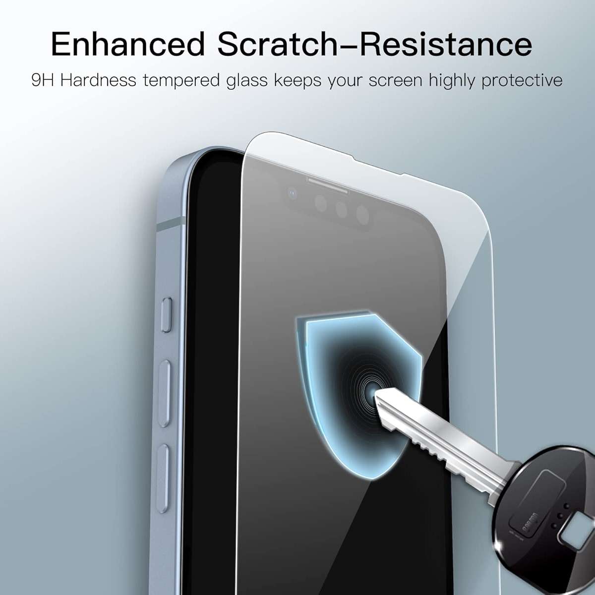 JETech Full Coverage Screen Protector for iPhone 17e (2026) / iPhone 16e / iPhone 14, 9H Tempered Glass Film Case-Friendly, HD Clear, 6.1-Inch Display, 3-Pack - Image 4