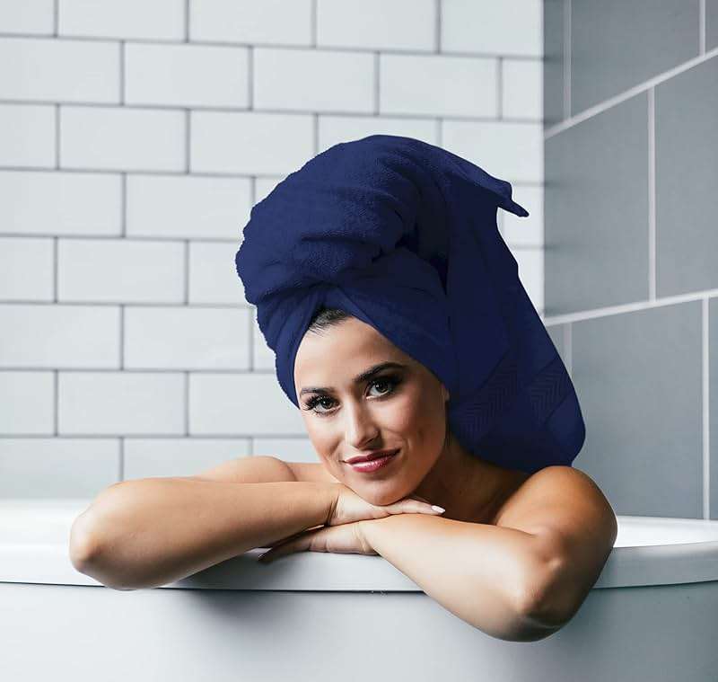 Towel and Linen Mart 100% Cotton 6 Pack Bath Towel Set, Quick Dry, Super Absorbent, Light Weight, Soft, (27 x 54 Pack of 6) Beige, White, Grey, Sky Blue, SAGE Green, Navy - Image 4