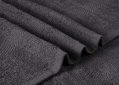 Towel and Linen Mart 100% Cotton 6 Pack Bath Towel Set, Quick Dry, Super Absorbent, Light Weight, Soft, (27 x 54 Pack of 6) Beige, White, Grey, Sky Blue, SAGE Green, Navy - Image 6