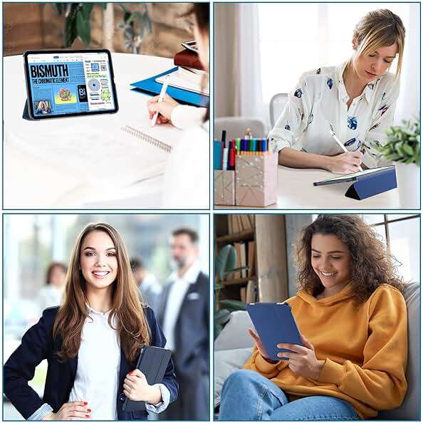 ProCase for iPad (A16) 11th Generation 11 Inch 2025/ iPad 10th Generation 10.9 Inch 2022 Case, Slim Smart Cover with Translucent Hard Shell Back, Supports Touch ID, Auto Wake/Sleep -Navy | A16 - Image 7