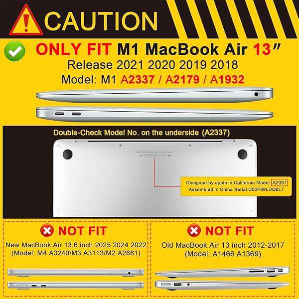 MEEgoodo for MacBook Air 13 inch Case 2021 2020 2019 2018 Released A2337 M1 A2179 A1932 with Touch ID, Plastic Hard Shell & Keyboard Cover Compatible with MacBook Air 13.3, Cacti - Image 2