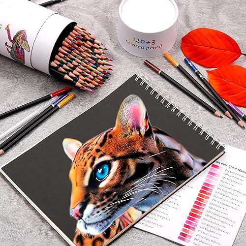 KALOUR Premium Colored Pencils,Set of 120 Colors,Artists Soft Core with Vibrant Color,Ideal for Drawing Sketching Shading,Coloring Pencils for Adults Beginners - Image 2