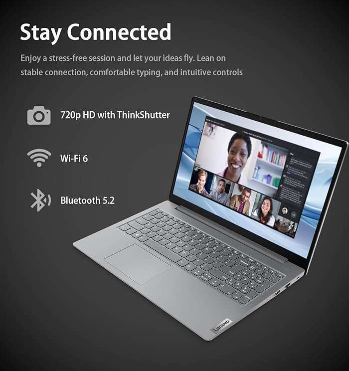 Lenovo Laptop Computer for Home, Student, Business (15.6" FHD, AMD Ryzen 5 7520U (> Intel i5-1235U), 8GB RAM, 512GB SSD), Numeric Keypad, Webcam w/Shutter, Ethernet, Wi-Fi 6, Win 11 Pro w/AI Copilot - Image 7