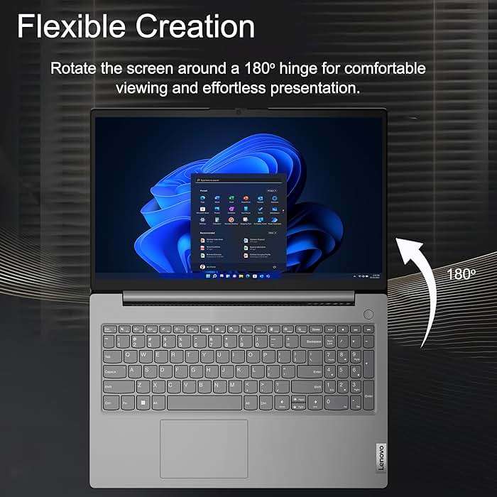 Lenovo Laptop Computer for Home, Student, Business (15.6" FHD, AMD Ryzen 5 7520U (> Intel i5-1235U), 8GB RAM, 512GB SSD), Numeric Keypad, Webcam w/Shutter, Ethernet, Wi-Fi 6, Win 11 Pro w/AI Copilot - Image 8