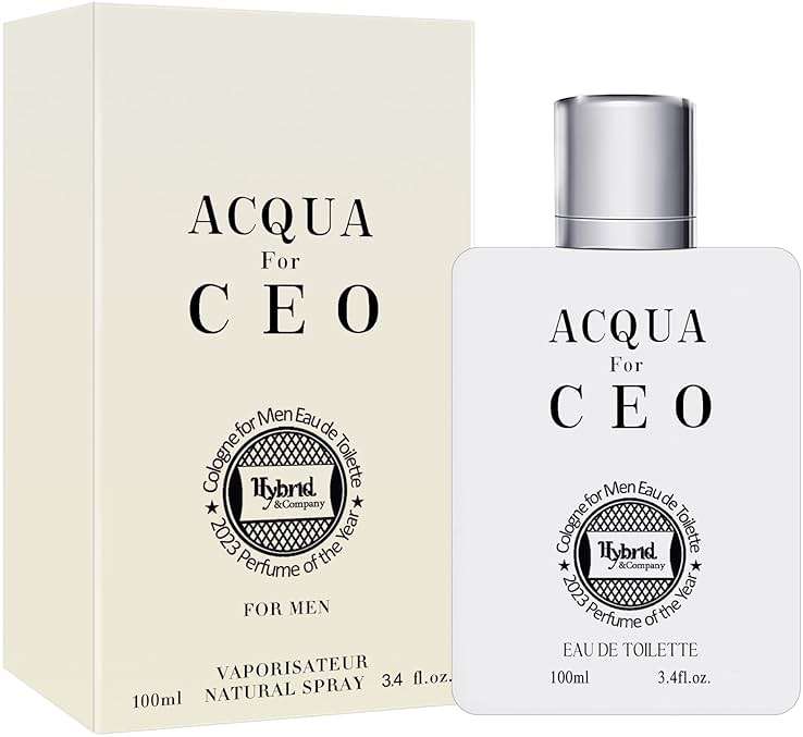Hybrid & Company Acqua for Ceo Men’s Classic Scent Spray Eau De Perfume Toilette 100 ML - Image 1