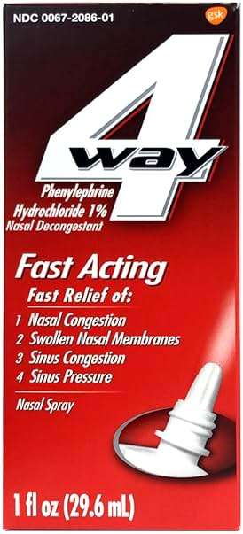 2 Set- 1 Fl Oz, 4-Way Fast Acting Nasal Spray - Image 1