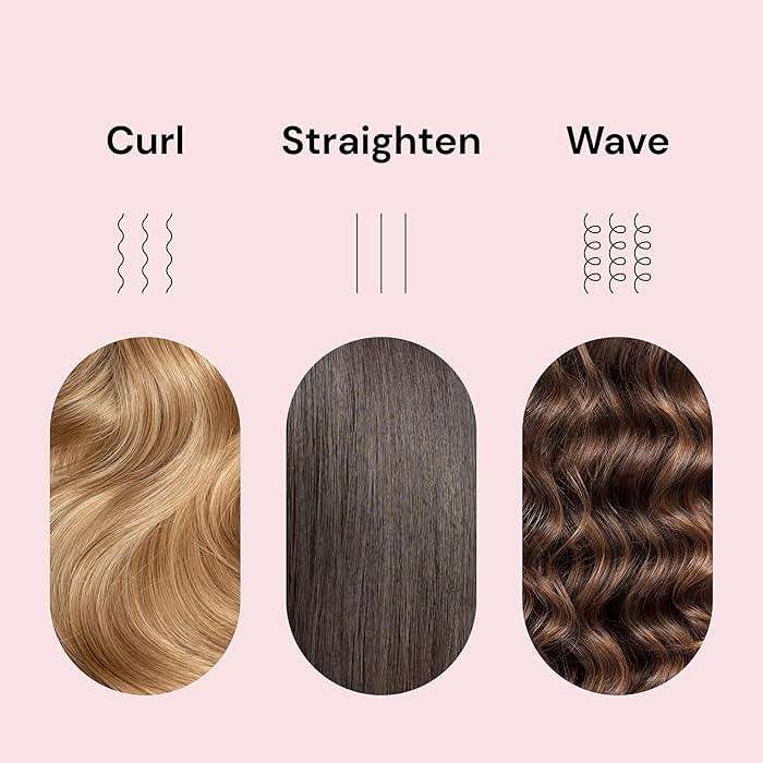 L'ANGE HAIR Le Duo Standard 360° Airflow 2 in 1 Straightener and Curler | 1 Inch Curling Wand & Titanium Flat Iron with 3.5" Plates | Hair Straightener & Curler for Short to Medium Hair (Black) - Image 5
