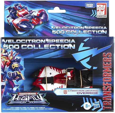 Transformers Generations Legacy Voyager Class Velocitron Speedia 500 Figure Collection: Cybertron Universe Override 18 - Image 3