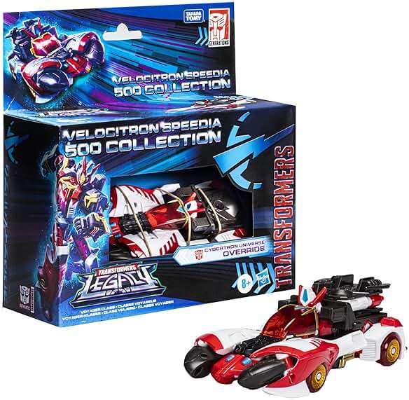 Transformers Generations Legacy Voyager Class Velocitron Speedia 500 Figure Collection: Cybertron Universe Override 18 - Image 5