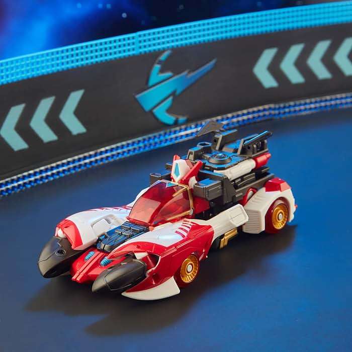 Transformers Generations Legacy Voyager Class Velocitron Speedia 500 Figure Collection: Cybertron Universe Override 18 - Image 9