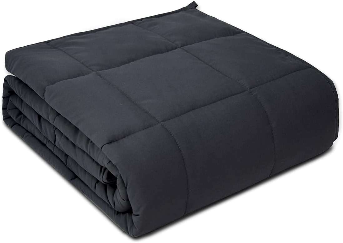 PRETTY NIGHT Weighted Blanket 20lbs Queen Size Dark Grey 60"x80" Weighted Blankets for Adults Heavy Blanket are Comfortable and Cozy - Image 1