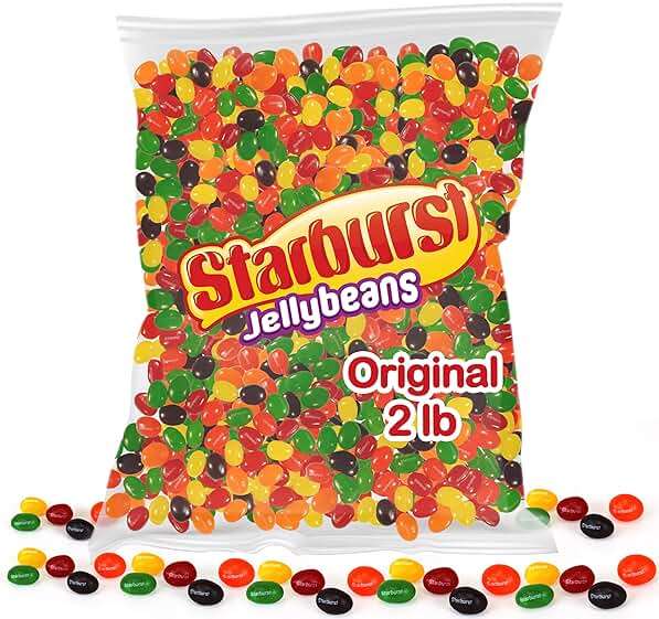 Original Jelly Beans (2 Pound) Holiday Candy - Comes in a Resealable Bag - jelly beans bulk - Perfect for Parties, Christmas Candy Stocking Stuffers - Image 1