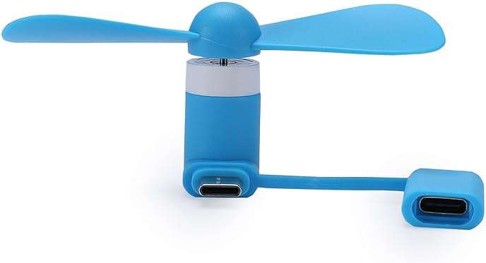 DNTESR Mini Cell Phone Fan 2-in-1 Fan Compatible for iPhone, iPad, Android Smartphone,Tablet - Colorful and Powerful- Cell Phone Summer Accessories (6-Pack) - Image 3