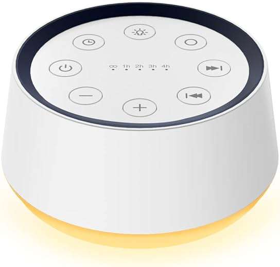Brown Noise Sound Machine with 30 Soothing Sounds 12 Colors Night Light White Noise Machine for Adults Baby Kids Sleep Machines Memory Function 36 Volume Levels 5 Timers for Home Office Travel - Image 1