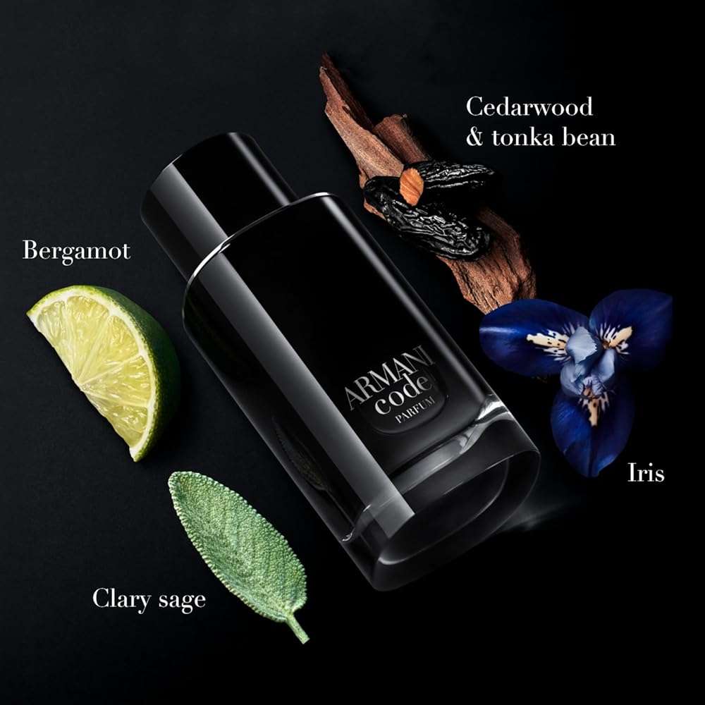 Armani Beauty – Code – Parfum – Cologne for Men – Fresh & Aromatic Men’s Fragrance – Bergamot, Clary Sage, Tonka Bean Notes - Image 2