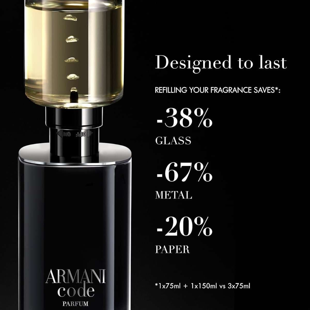 Armani Beauty – Code – Parfum – Cologne for Men – Fresh & Aromatic Men’s Fragrance – Bergamot, Clary Sage, Tonka Bean Notes - Image 6