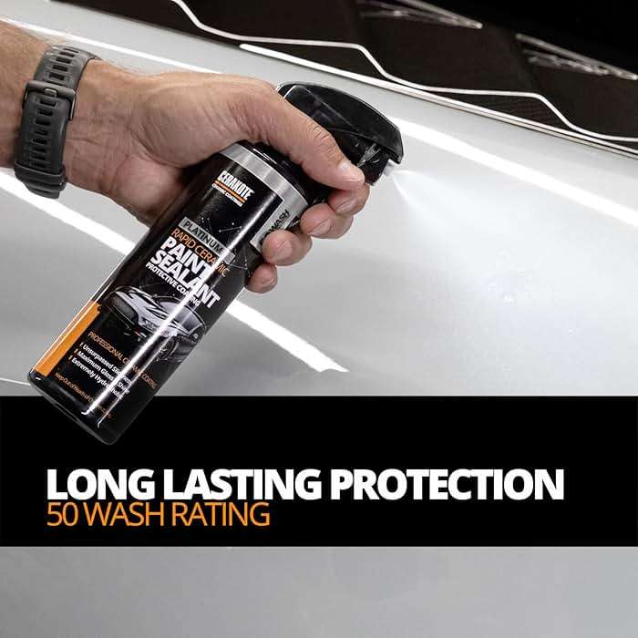 CERAKOTE® Platinum Rapid Ceramic Paint Sealant Spray - 14 oz - 50+ Wash Rating - Long Lasting Hydrophobic Coating and Protection for Cars - High-Gloss Shine - Image 6