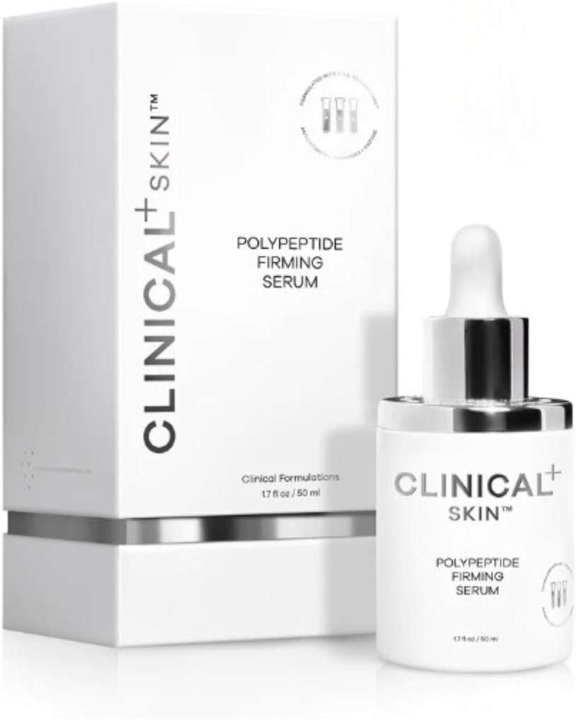 Clinical Skin Polypeptide Firming Serum, for Fine Lines and Wrinkles, Anti-Aging Serum, Antioxidants, Hyaluronic Acid, Night and Day, 1.7 Ounces - Image 2