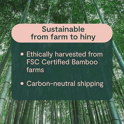 ecoHiny Premium & Soft Bamboo Toilet Paper | PFAS Free | 12 Mega Rolls, 3 ply & 350 Sheets | Non Toxic, FSC Certified, Septic Safe, BPA Free | Tree Free Toilet Tissue | Plastic Free Packaging - Image 8
