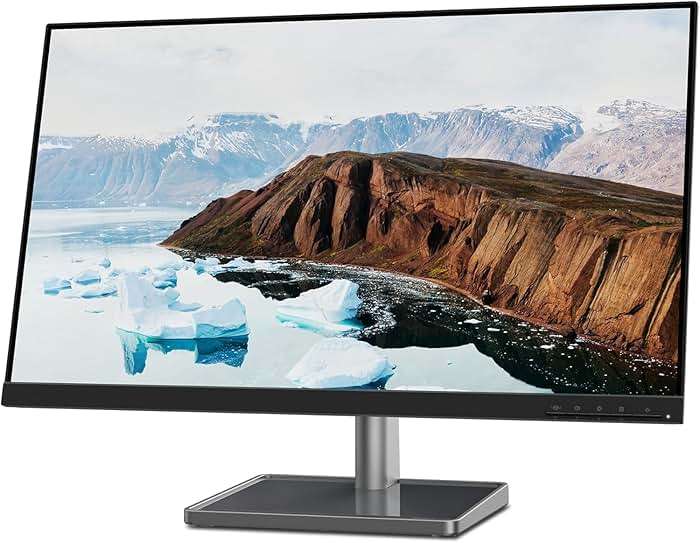 Lenovo L27m-30 Monitor - 27 Inch FHD - 75 Hz - AMD FreeSync - Low Blue Light Certified - Height, Swivel, Pivot, Tilt Stand - Integrated Speakers - HMDI & VGA & USB-C (75W), Grey - Image 4