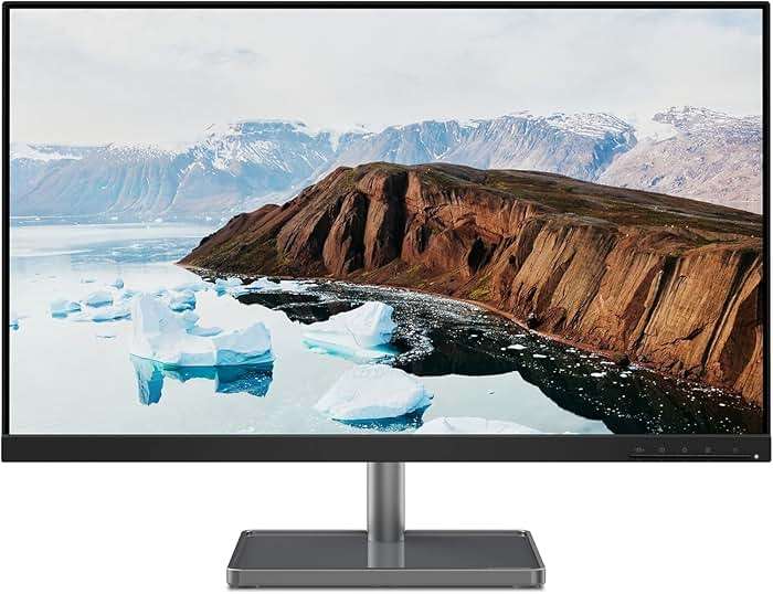 Lenovo L27m-30 Monitor - 27 Inch FHD - 75 Hz - AMD FreeSync - Low Blue Light Certified - Height, Swivel, Pivot, Tilt Stand - Integrated Speakers - HMDI & VGA & USB-C (75W), Grey - Image 5