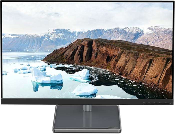Lenovo L27m-30 Monitor - 27 Inch FHD - 75 Hz - AMD FreeSync - Low Blue Light Certified - Height, Swivel, Pivot, Tilt Stand - Integrated Speakers - HMDI & VGA & USB-C (75W), Grey - Image 9