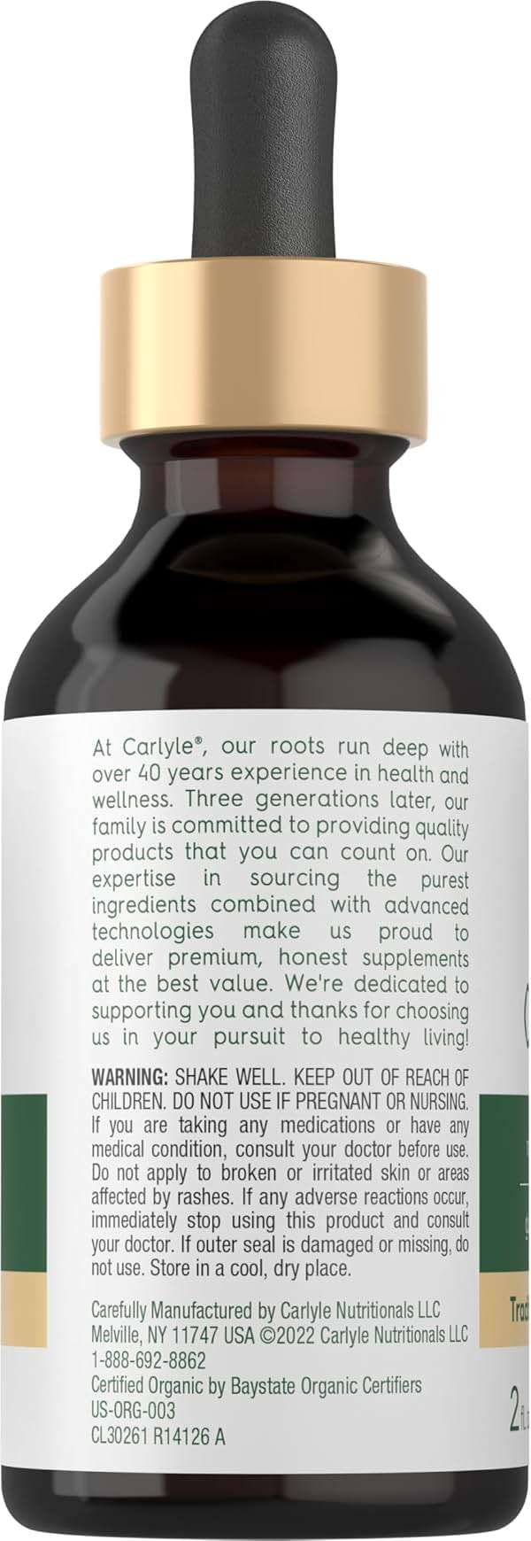 Carlyle Organic Oil of Oregano Liquid Drops - 2 fl oz - 1 Year Supply | Vegan Herbal Supplement | Non-GMO, Gluten Free - Image 3