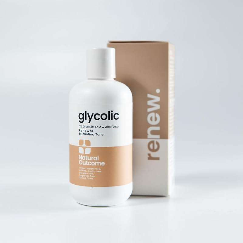 Natural Outcome Glycolic Acid Toner 5% for Face | Gentle Exfoliating Toner - with Aloe Vera & Quinoa Extract | Advance Anti-Aging Toning Solution Rejuvenates Skin & Minimizes Pore Appearance | 8 oz - Image 7