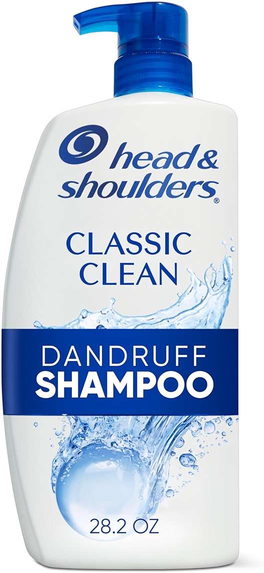 Head & Shoulders Anti-Dandruff Shampoo with 1% Pyrithione Zinc, Classic Clean, Fresh Scent, Daily Use, Moisturizing, Flake Control, Color-Safe, Safe for All Hair Types - Dry, Itchy Scalp, 28.2 Fl Oz - Image 1