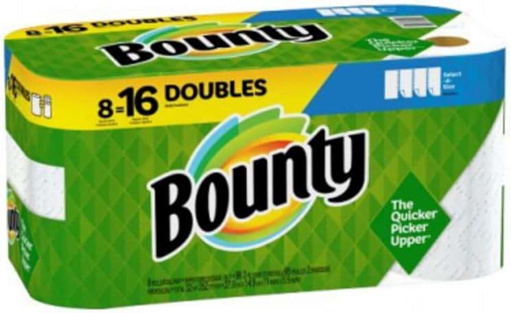 Bounty 73550 Select-a-size Paper Towels, White, 8 Count - Image 1
