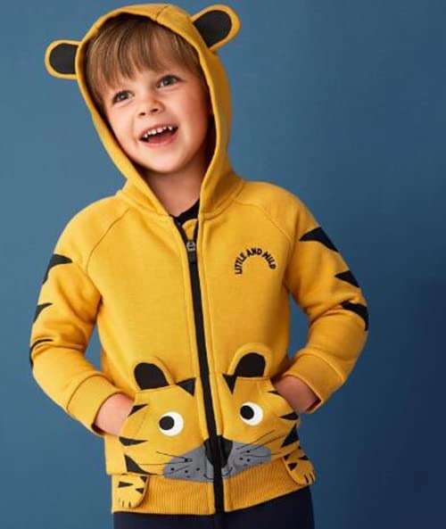 Akyzic Baby Boys Zip Up Hoodie Toddler Boys Jacket Cartoon Winter Long Sleeve Hooded Sweatshirt Tops Fall Coat Kids 2-7 Years - Image 3