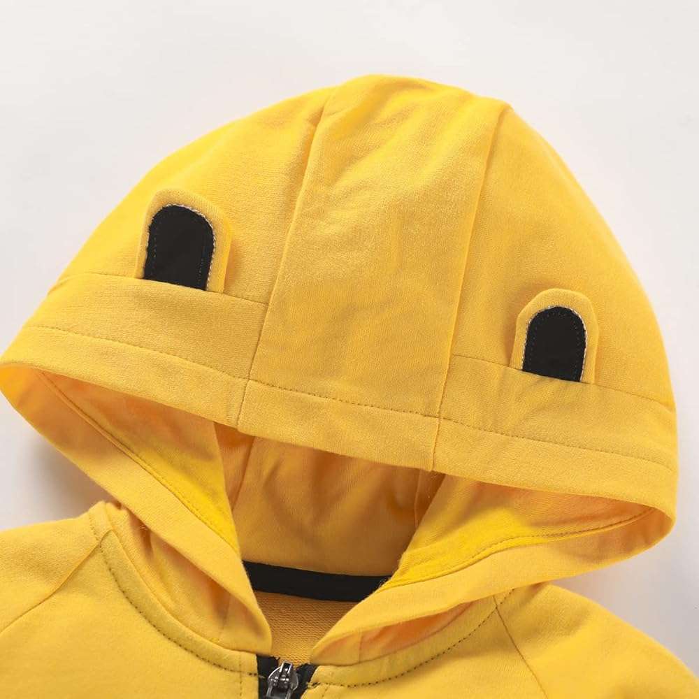 Akyzic Baby Boys Zip Up Hoodie Toddler Boys Jacket Cartoon Winter Long Sleeve Hooded Sweatshirt Tops Fall Coat Kids 2-7 Years - Image 4