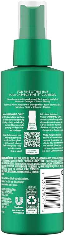 Nexxus Root Lift Thickening Spray Unbreakable Care with ProteinFusion Blend of Biotin, Keratin & Collagen Amino Acids, 6 oz - Image 2
