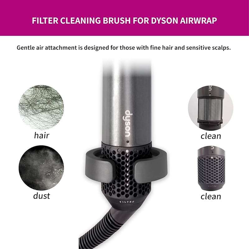 Filter Cleaning Brush Compatible with Dyson Airwrap Styler HS01 HS05, Filter Cleaning Brush Attachment - Image 3
